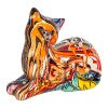 FIGURA GATO COLORES RESINA