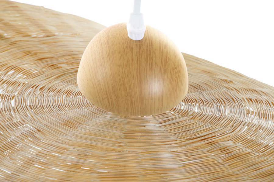 Lampara Techo Bambu 70X70X10 Pamela Natural