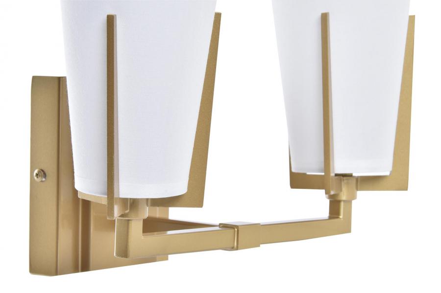 Lampara Aplique Metal Poliester 30X18X23 Doble