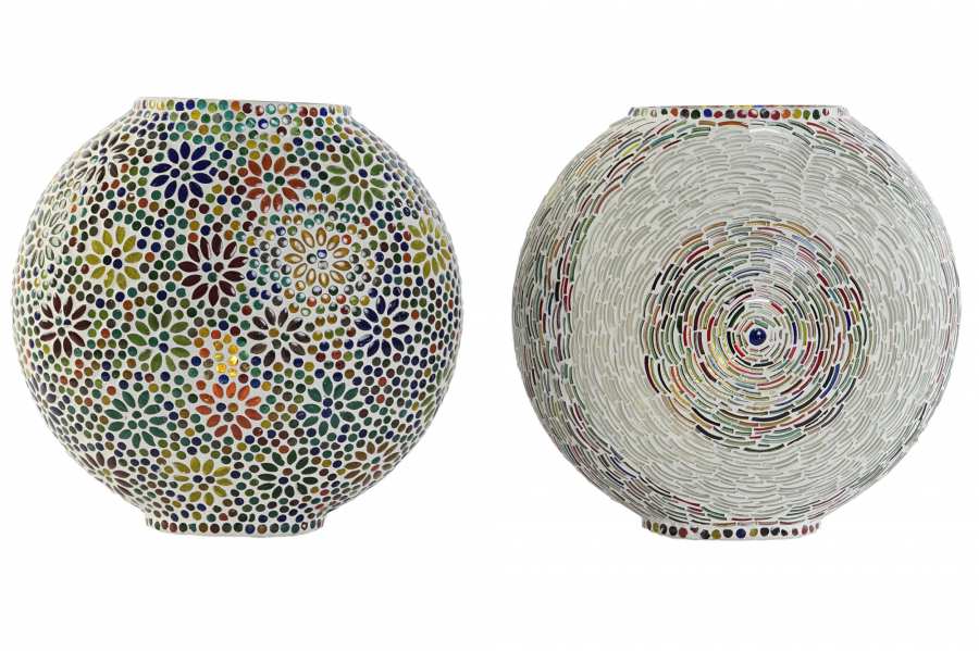 Lampara Sobremesa Cristal 33X20X32 Mosaico 2 Surt.