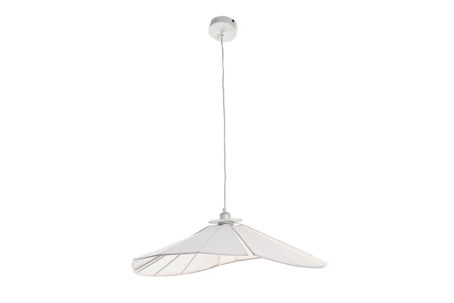 Lampara Techo Metal Lino 68X68X21 Abanico Blanco