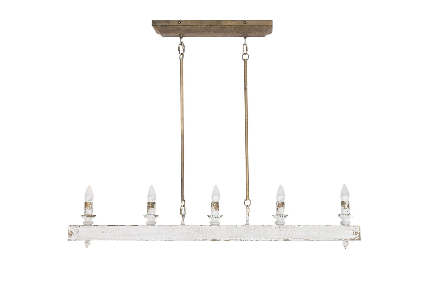 Lampara Techo Abeto Metal 111_5X12X83 Envejecido