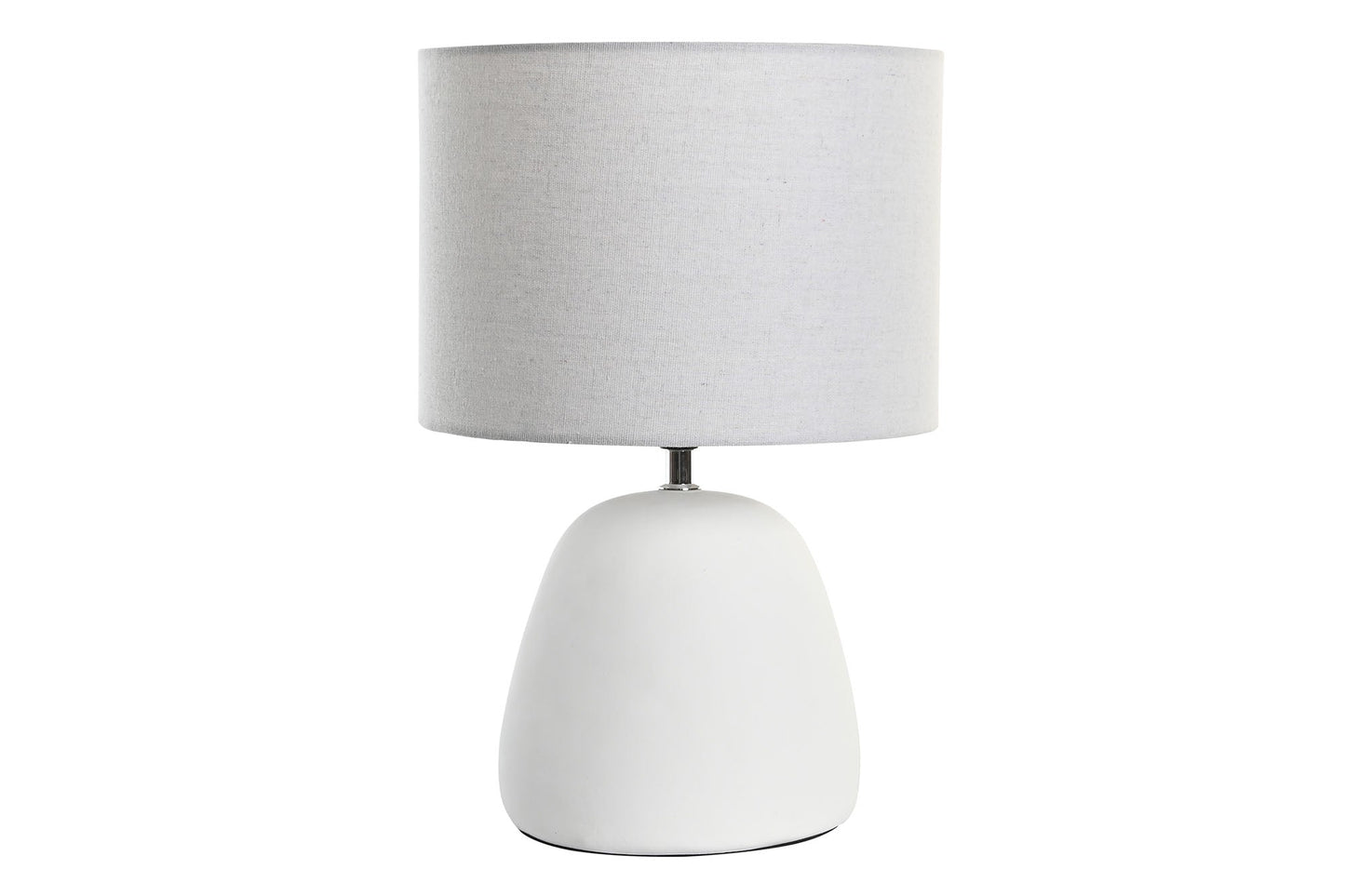 Lampara Sobremesa Gres Poliester 28X28X42 Blanco