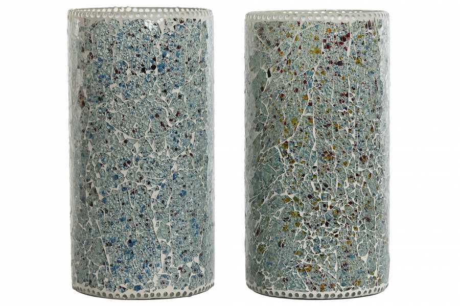 Lampara Sobremesa Cristal 15X15X30 2 Surt.