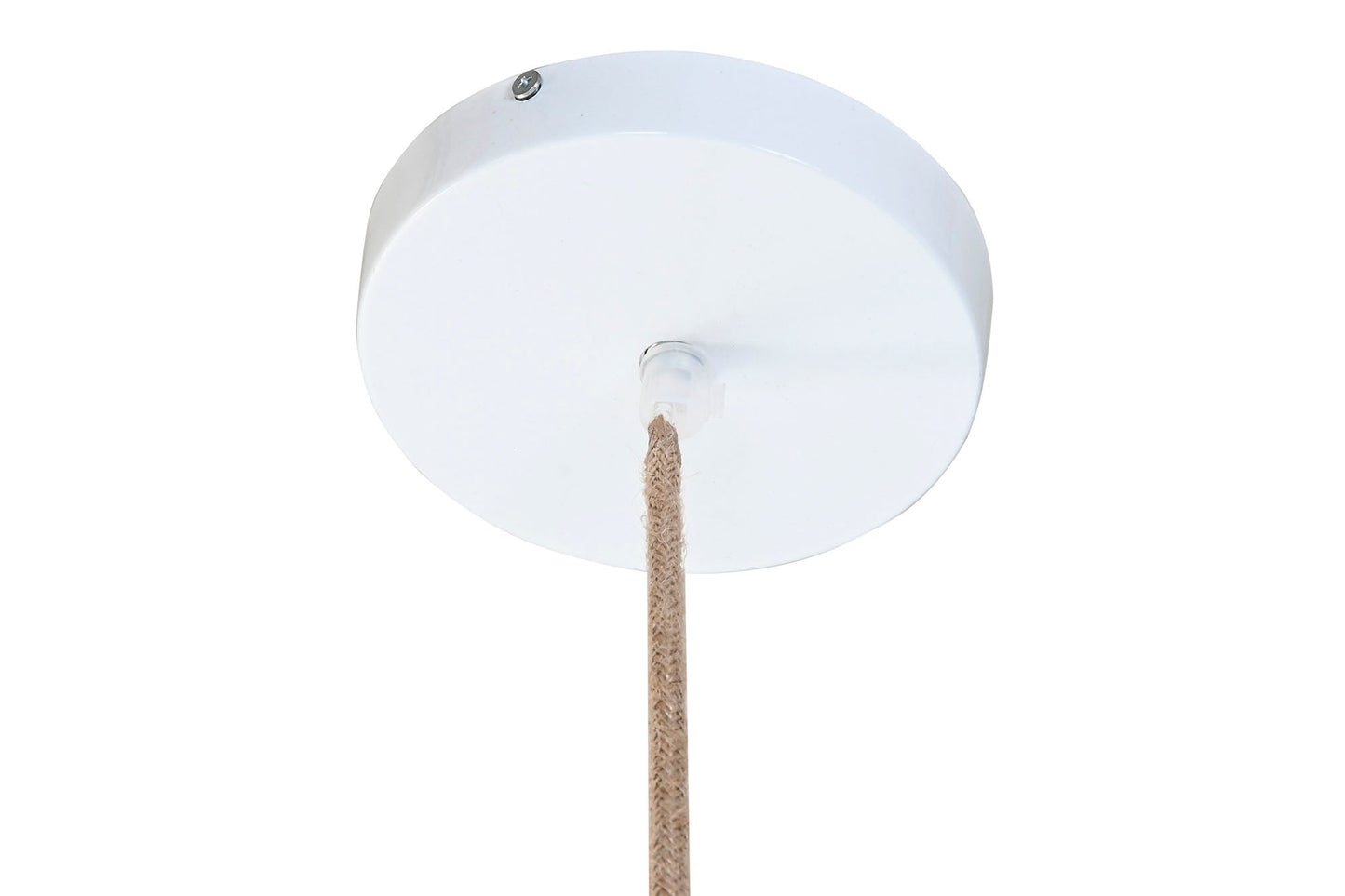 Lampara Techo Yute Metal 60X60X50 Marron