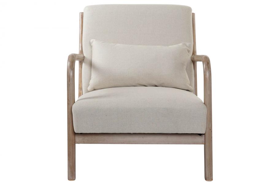 Butaca Caucho Lino 66X79X75 Cojin Beige