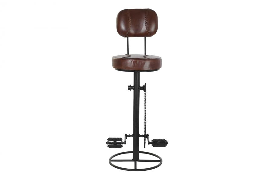 Taburete Metal Piel 45X46X118 Taburete Metal Piel