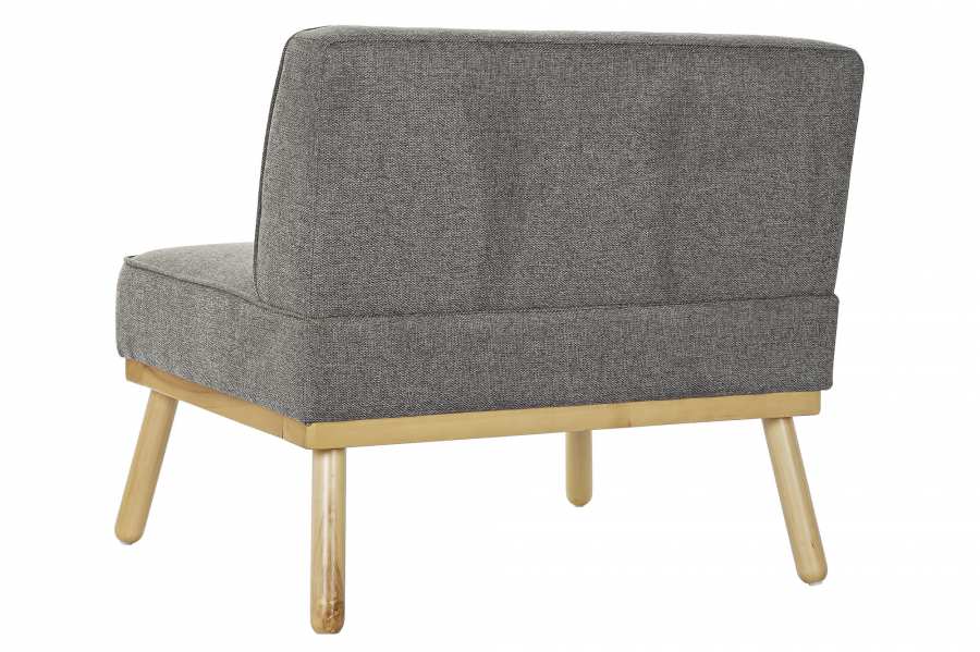 Sillon Lino Abeto 80X66X72 Capitone Gris Oscuro