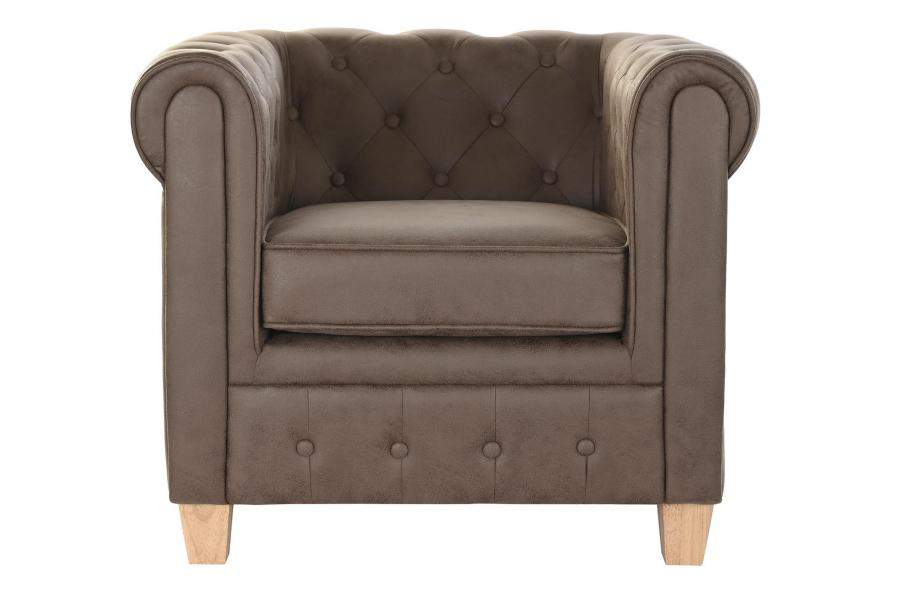 Sillon Poliester Madera 80X80X70 Marron