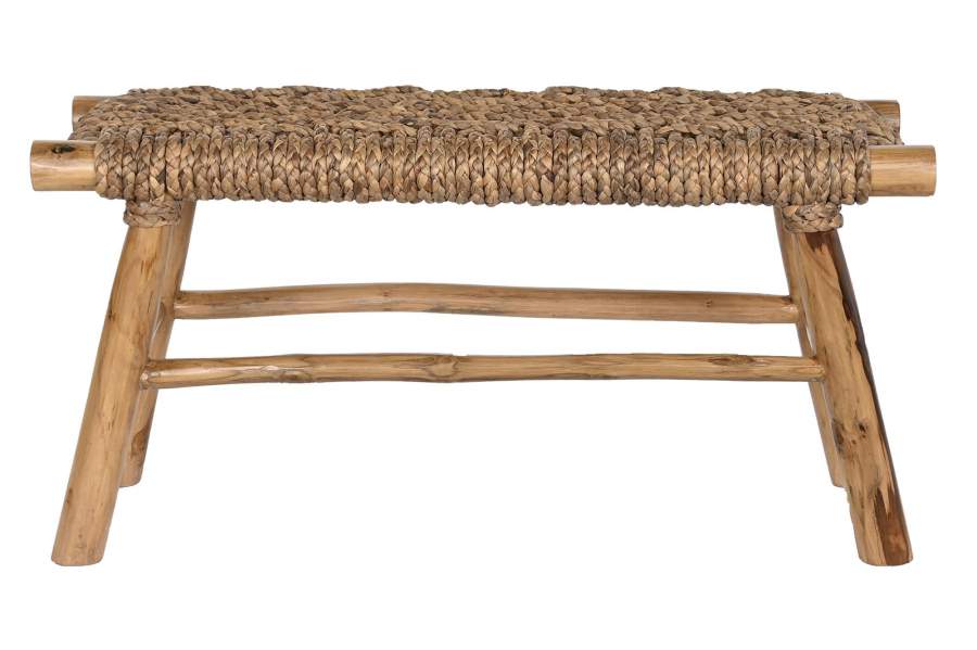 Descalzadora Teca Ratan 90X32X45 Marron Claro