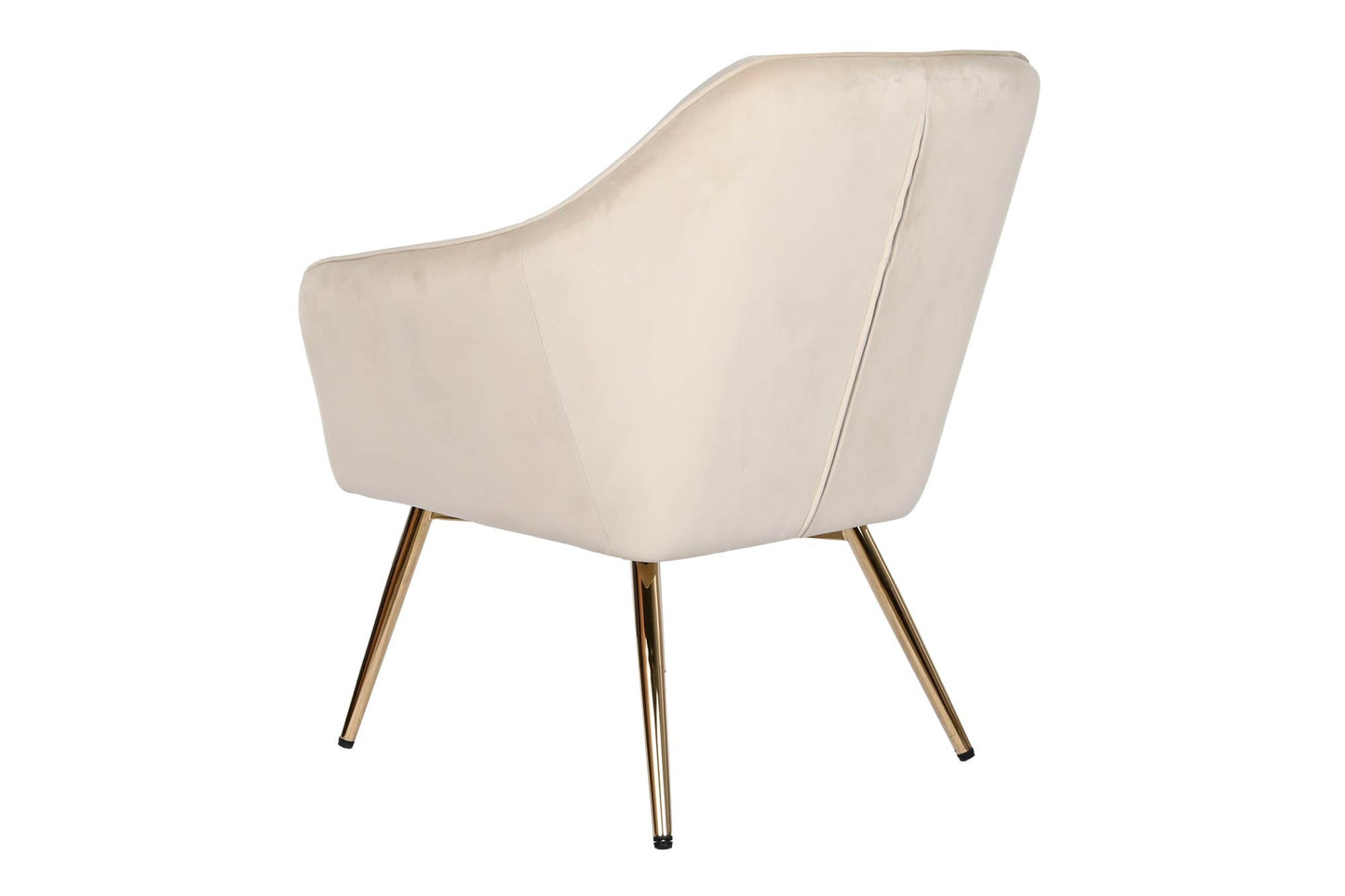 Butaca Poliester Metal 74X74X90 Velvet Crema