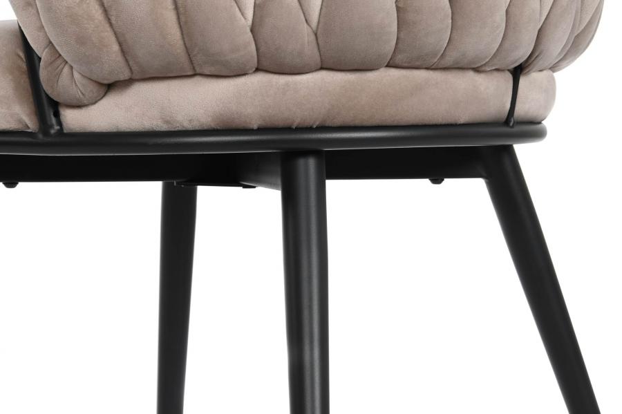Silla Poliester Metal 60X66X84 Beige