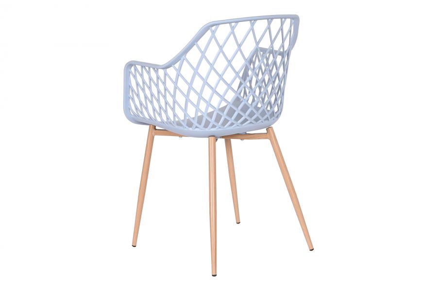 Silla Pp Metal 54X58X85 Azul Celeste