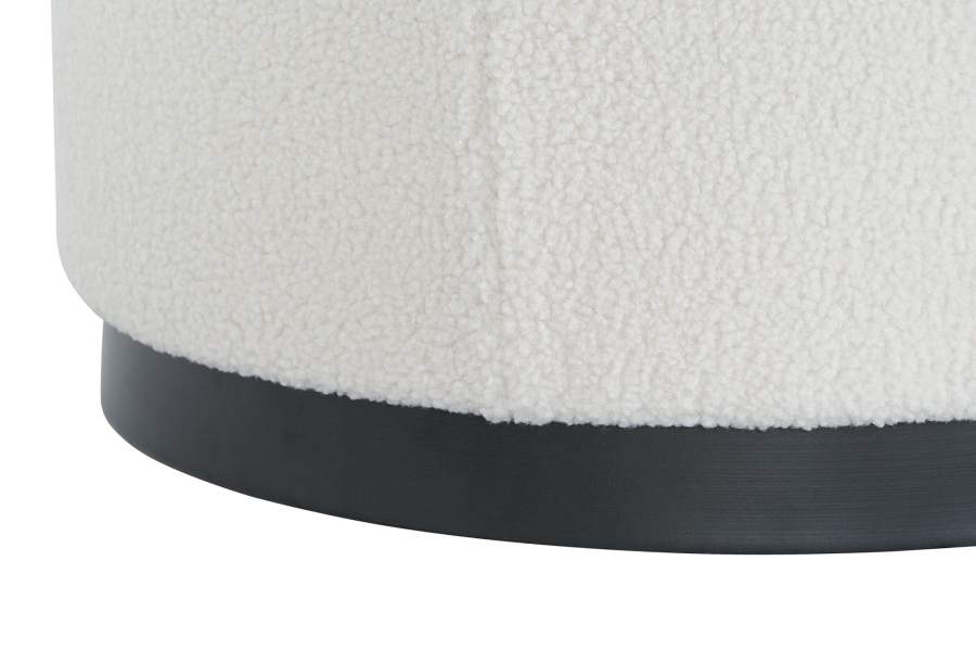 Reposapies Set 3 Poliester Mdf 60X60X45 Borreguito