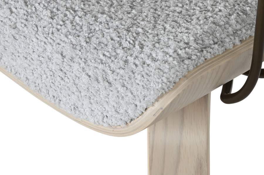 Silla Madera Poliester 53X55X76_5 Gris