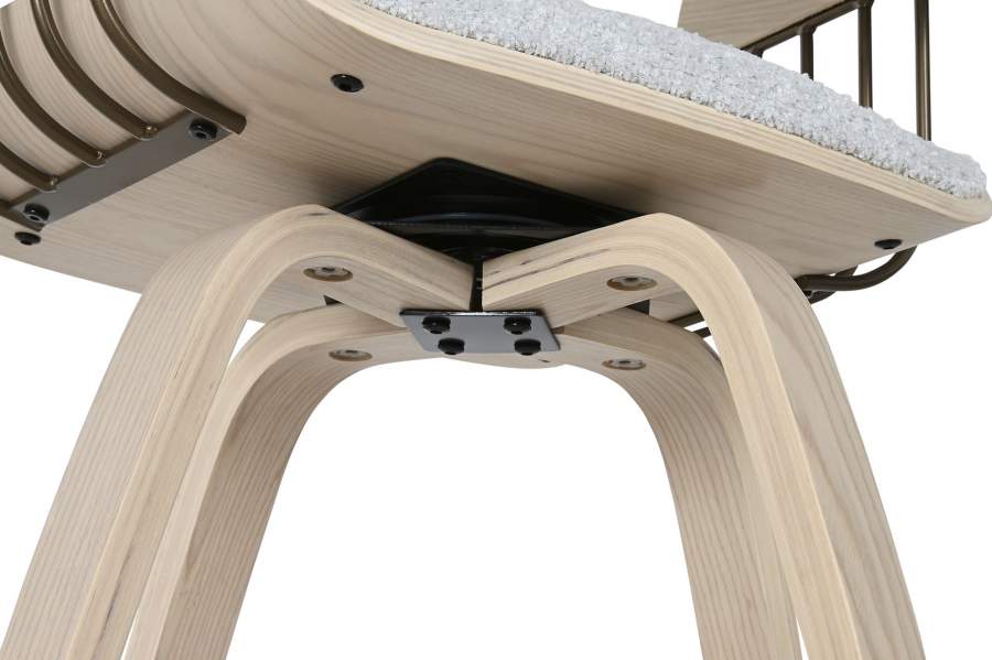 Silla Madera Poliester 51X55X76_5 Gris