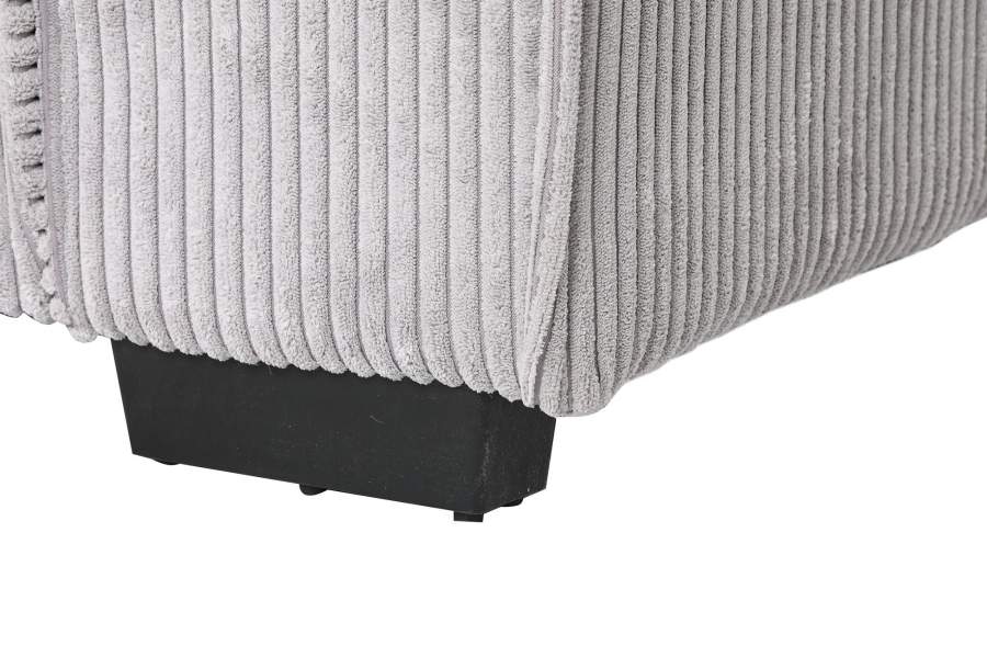 Sofa Cama Poliester 230X94X75 Pana Gris Claro
