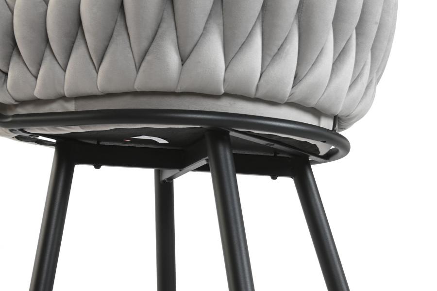 Taburete Poliester Metal 58X53X101 Gris