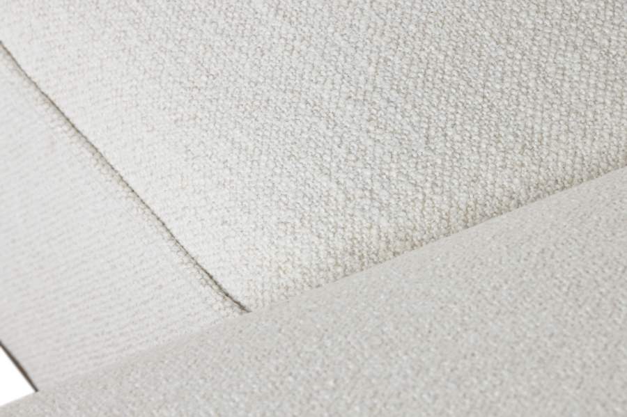 Sofa Madera De Hevea Poliester 279X171X72 Crema