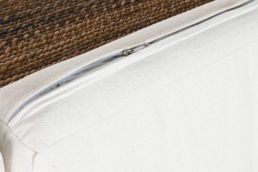 Sofa Fibra Teca 192X92X65 3 Plazas+ Cojines