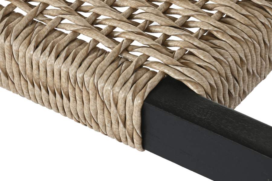 Descalzadora Teca Fibra 120X40X47_5 Negro