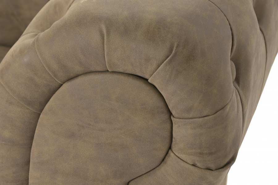 Sofa Madera Pu 196X81X76 Marron