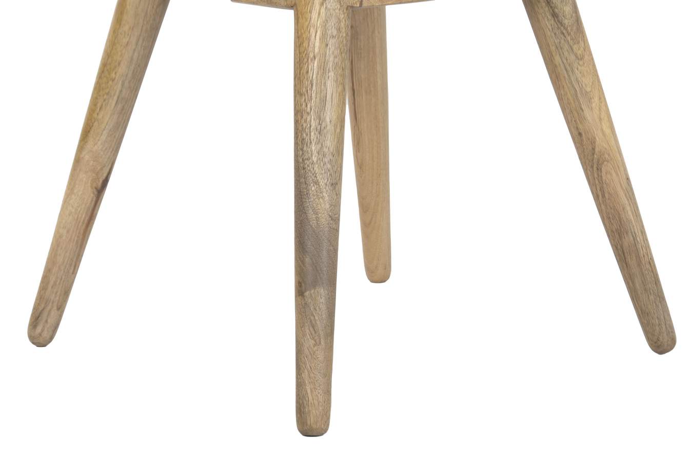 Silla Piel Madera 48X53X83 Piel Marron