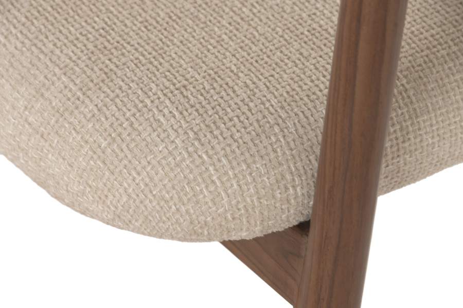 Silla Metal Poliester 60X59X74 Marron