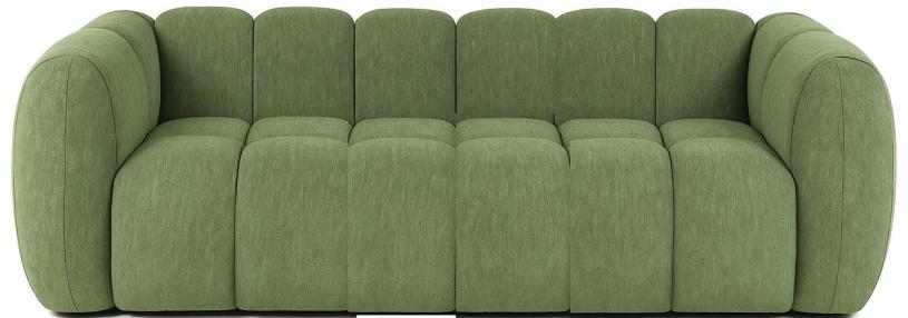 Sofa Madera Poliester 230X107X73_5 Verde