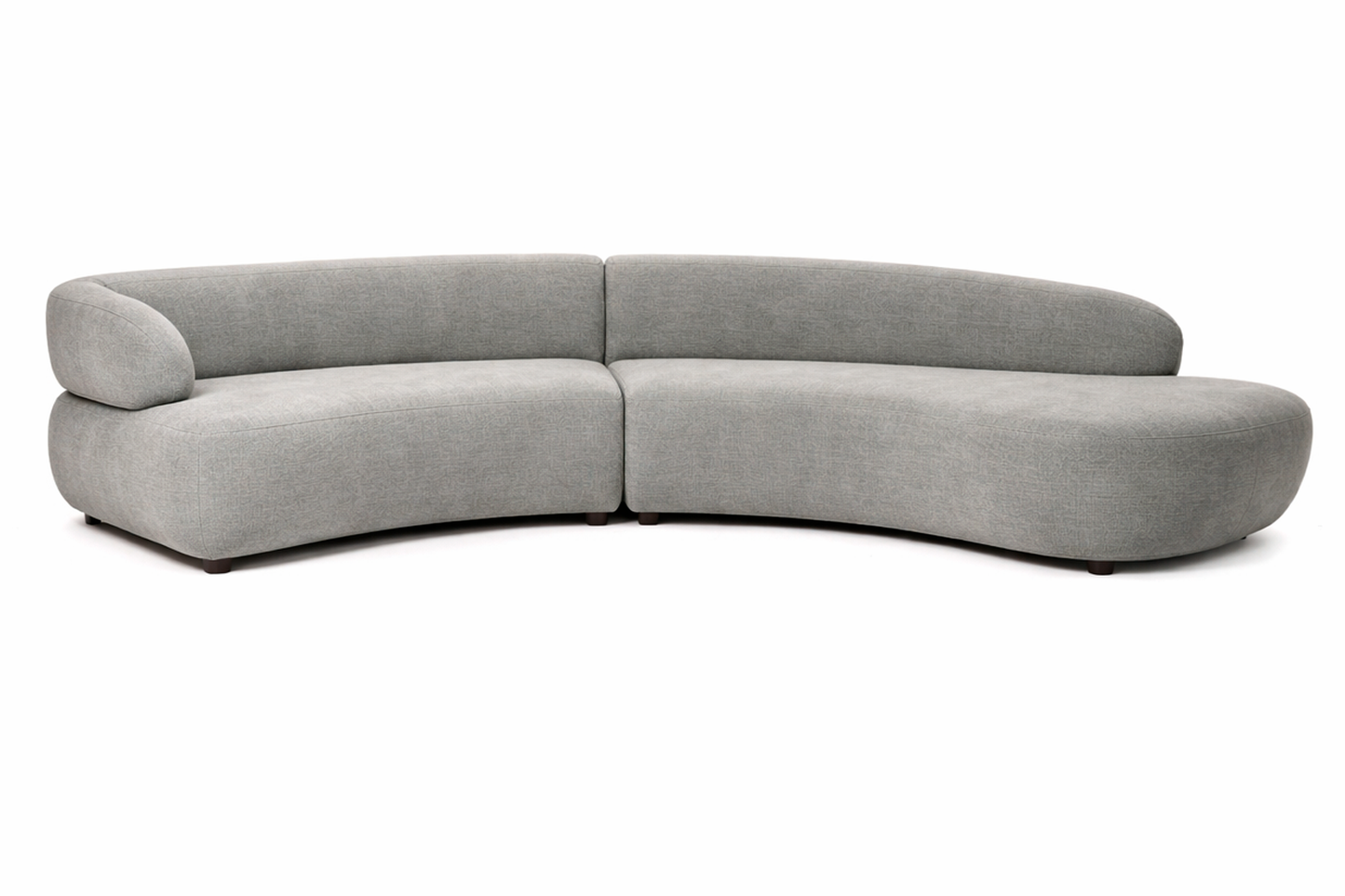 Sofa Madera Poliester 353X100X68 Gris