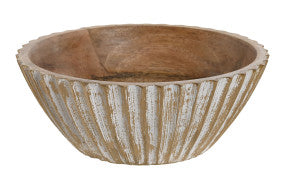 Bol mango decapé dorado 15x15x8