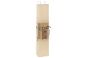VELA SET 4 CERA 2,75X2,75X23 00 GR, CRUDO