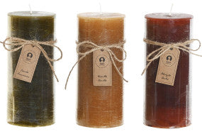 VELA CERA 6,5X6,5X15 450 GR, 80 HORAS