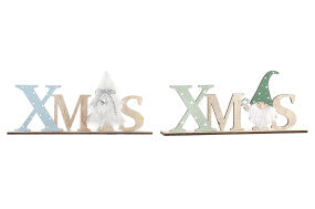 DECORACION MDF POLIESTER 34X15X6 XMAS