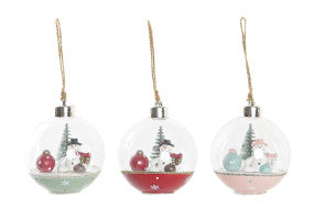 DECORACION COLGANTE PVC 8X8X8 MUÑECO DE NIEVE