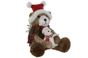FIGURA POREXPAN FIBRA 22X20X22 OSO MARRON