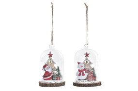 DECORACION COLGANTE CRISTAL MDF 8X8X12