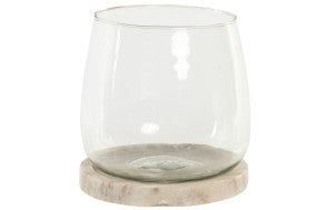 PORTAVELA MARMOL CRISTAL 13X13X13