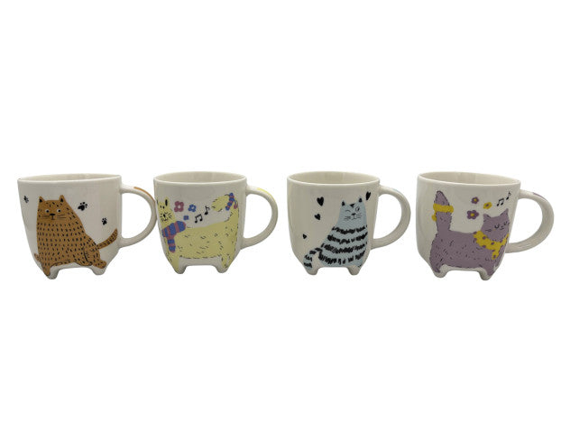 TAZA PORCELANA GATOS