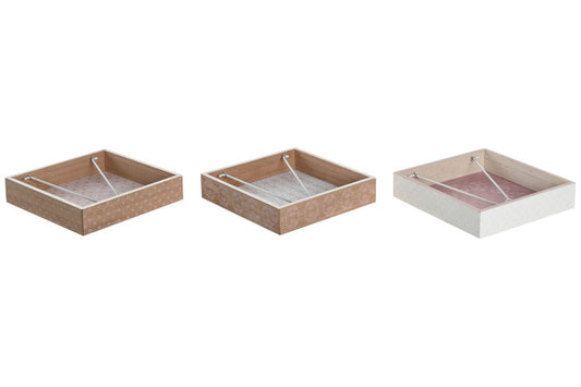 SERVILLETERO MDF METAL 18X18X4