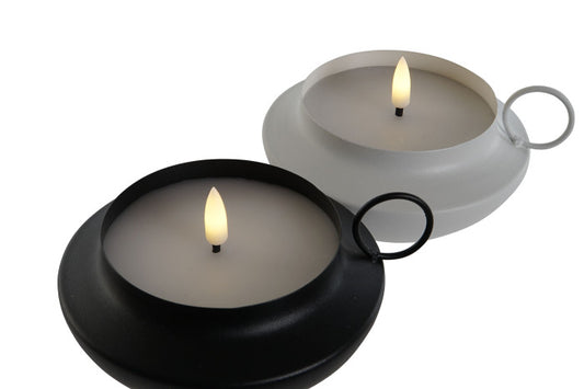 VELA LED CERA METAL 13,5X12X6 2 SURT.