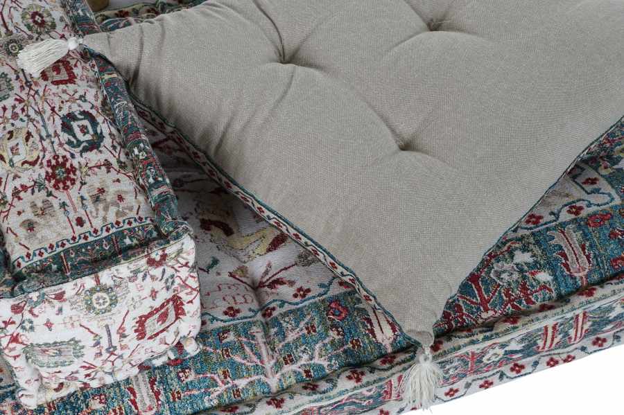 Sillon Set 4 Algodon 155X76X65 Doble Multicolor