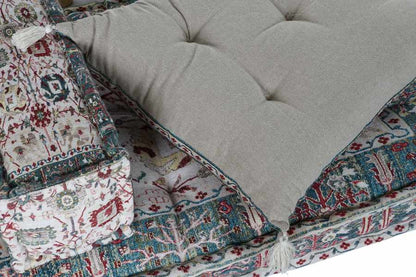 Sillon Set 4 Algodon 155X76X65 Doble Multicolor