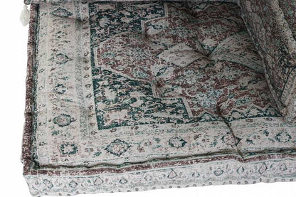 Sillon Set 4 Algodon 155X76X65 Desgastado Verde