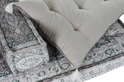 Sillon Set 4 Algodon 155X76X65 Desgastado Verde