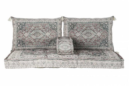 Sillon Set 4 Algodon 155X76X65 Desgastado Verde