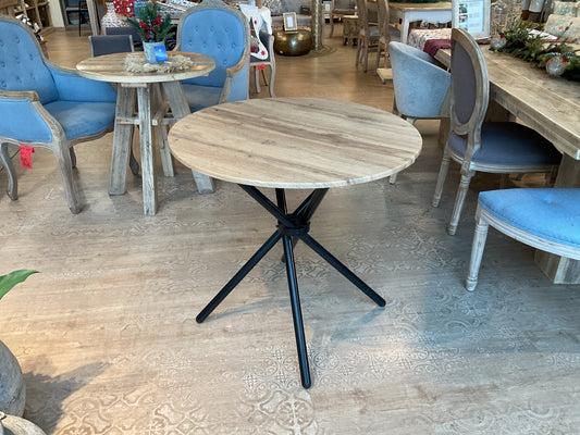 Mesa redonda patas hierro 80cm