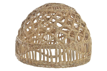 Pantalla Fibra 46X46X35 Lampara Trenzado Natural
