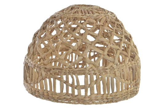 Pantalla Fibra 46X46X35 Lampara Trenzado Natural