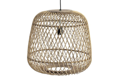 Lampara Techo Ratan 44X44X41 Natural Marron Claro